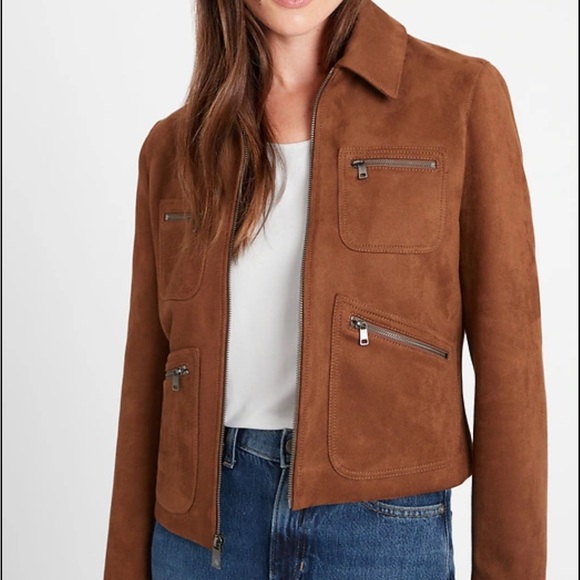 Banana Republic Vegan Suede 4-Pocket
Jacket - Picture 1 of 11
